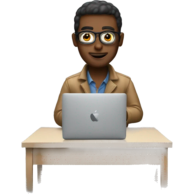 programmer with macbook emoji