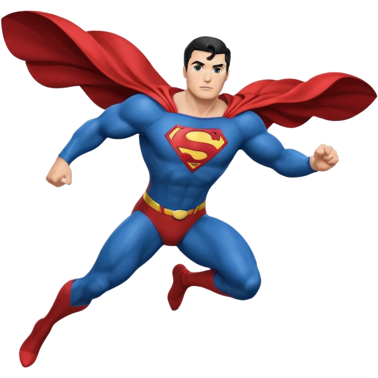 superman flying emoji