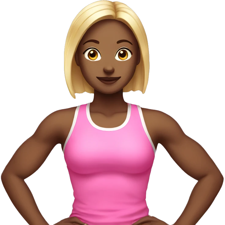 Gym girl pink emoji