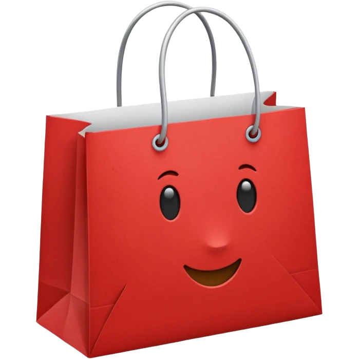 shopping bag red emoji