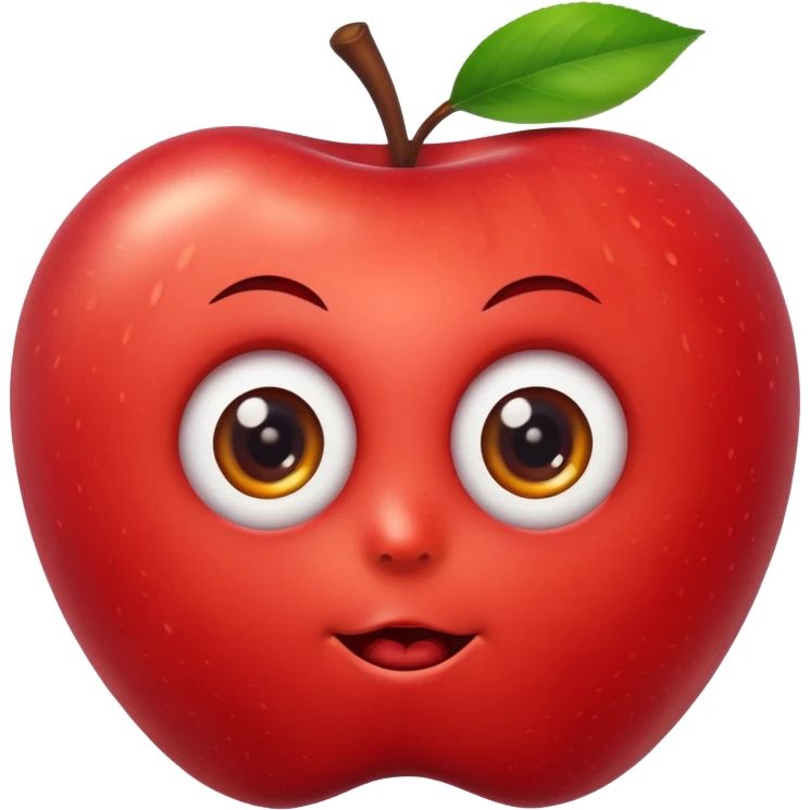 Apple with eyes  emoji
