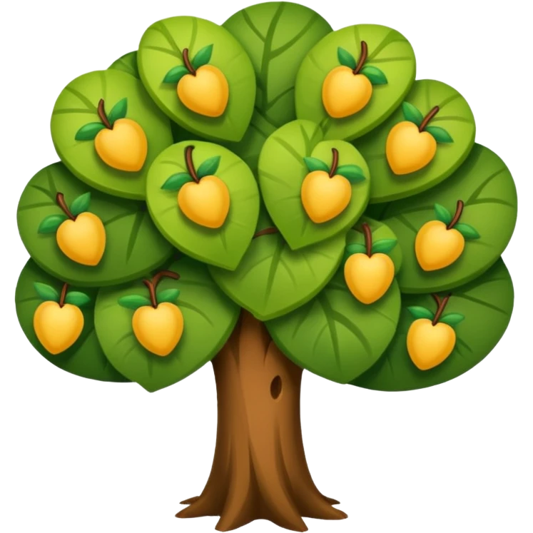 Folhas de árvore soltas caindo/voando (sem a árvore) emoji