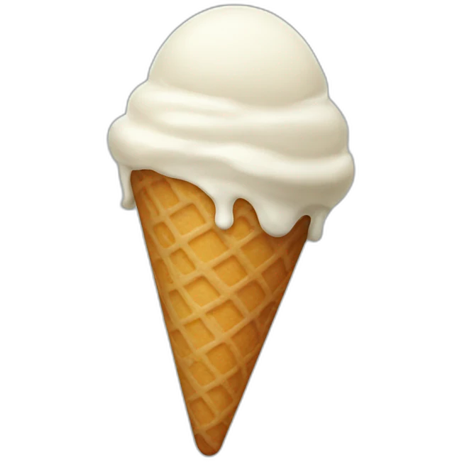 broken ice cream emoji