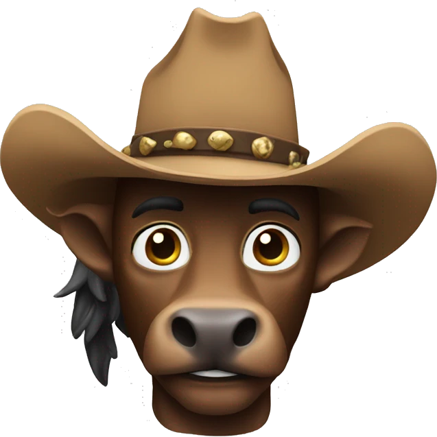 Cowboy bull emoji