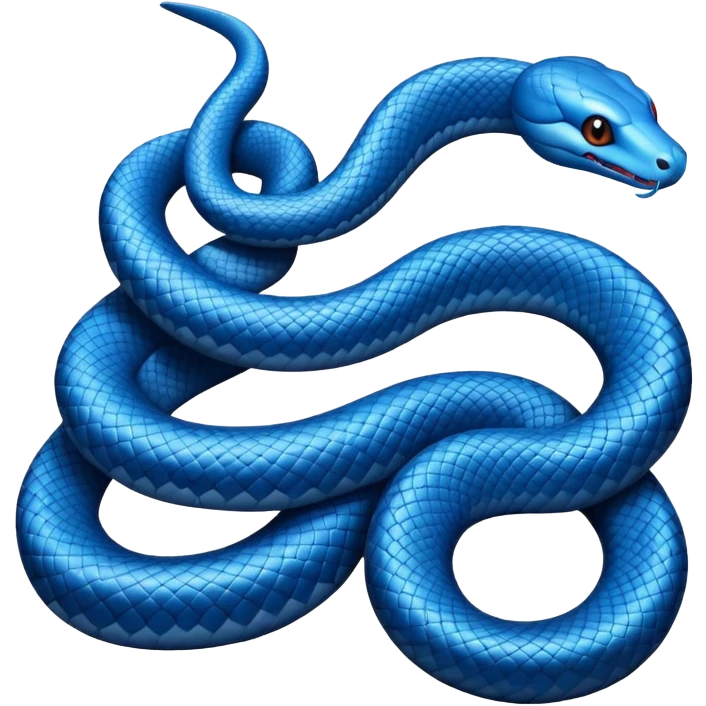 blue snake emoji