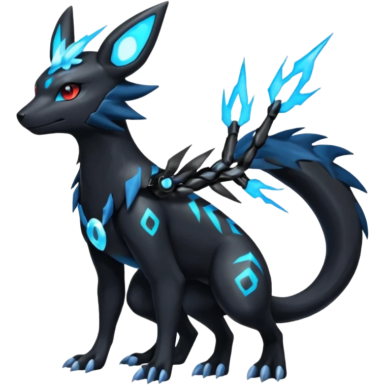 Salandit-Zekrom-Umbreon-Silvally-fusion (full body) emoji