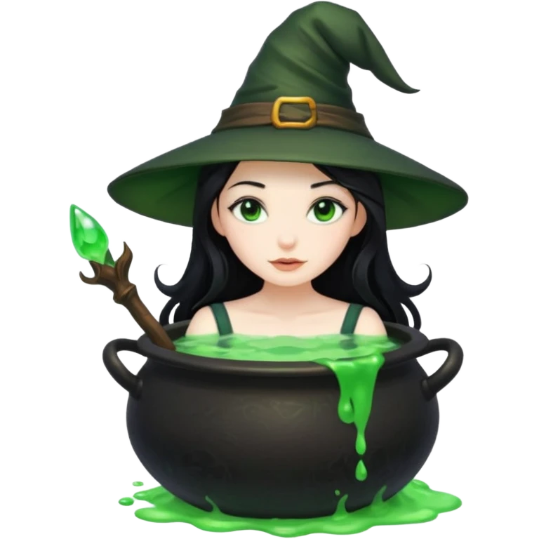 Witch Girl İn A Cauldron emoji