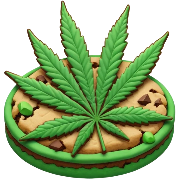 oreoz cookies with cannabis leaf emoji