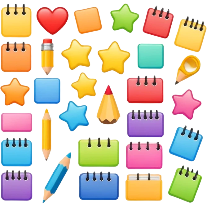 Planner note stickers emoji