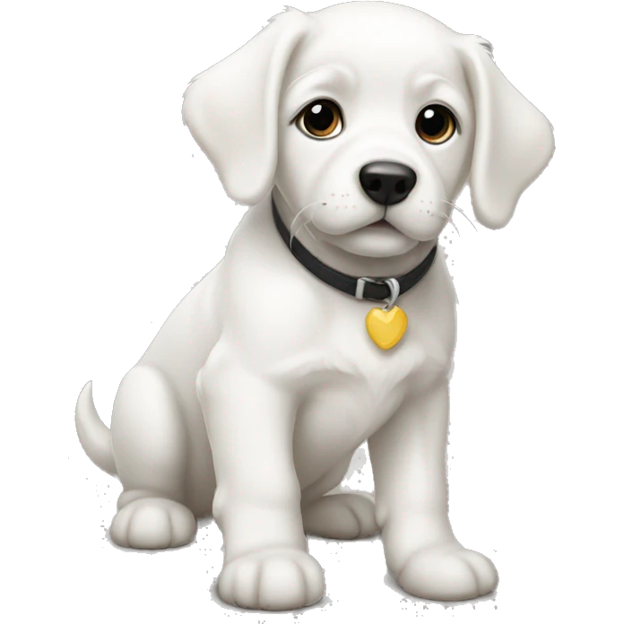 White puppy emoji