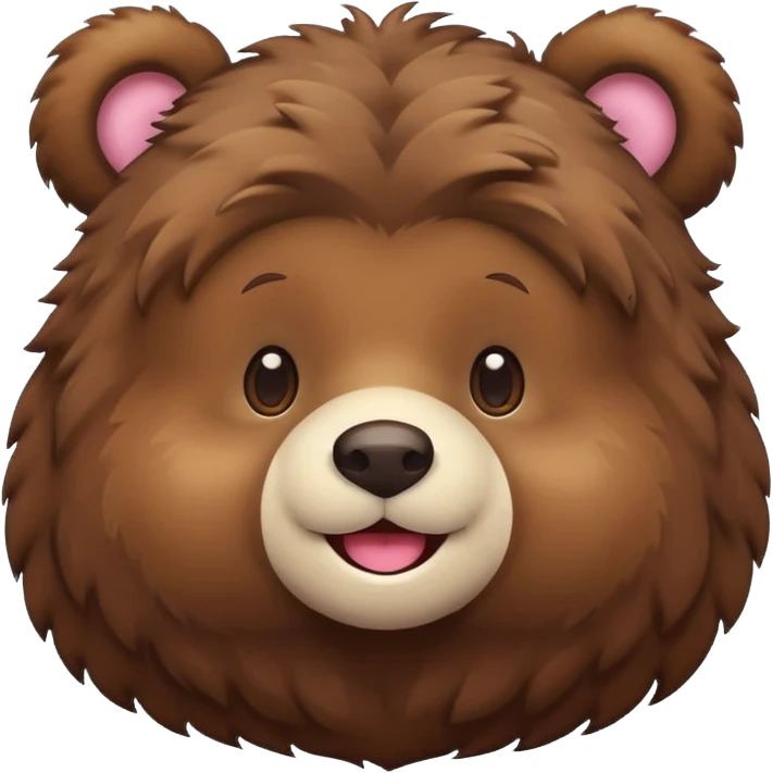 A cute Kawaii bear emoji