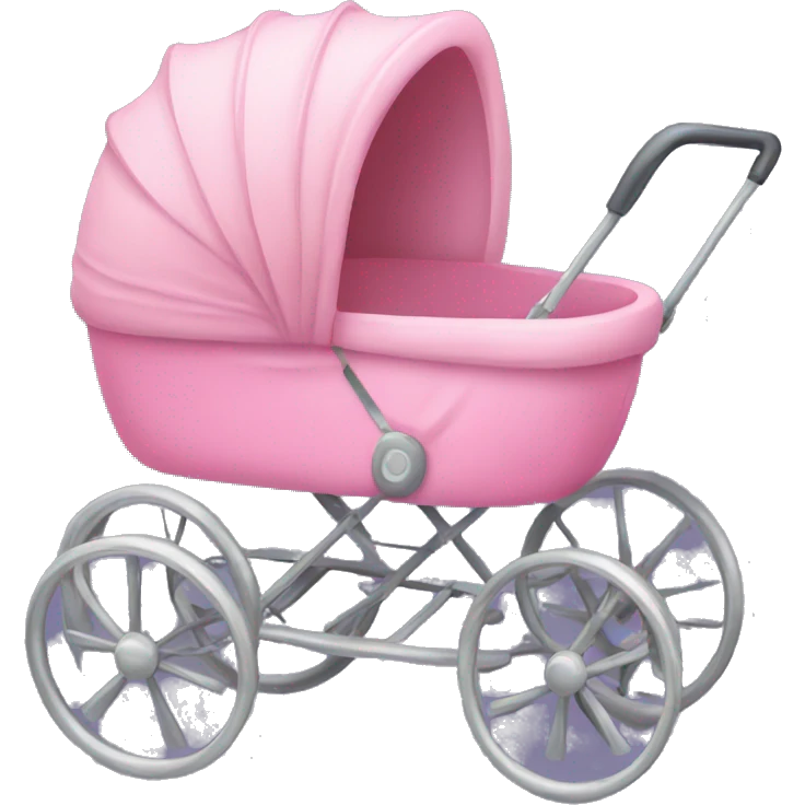 Passeggino rosa emoji