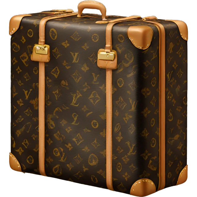 Black Louis Vuitton  luggage emoji