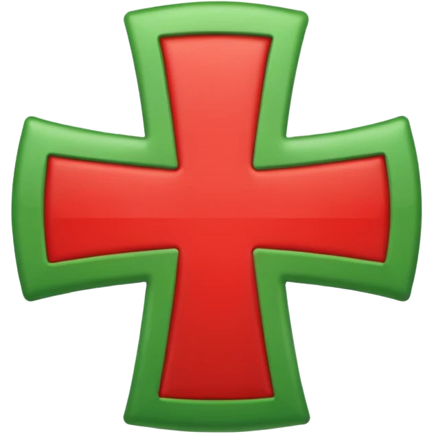 change the red cross emoji color from red to green color emoji