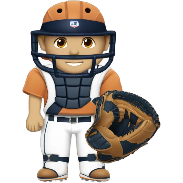 Baseball player in catchers gear emoji