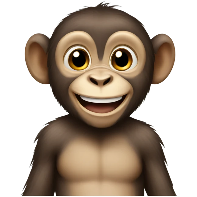 Happy monkey emoji
