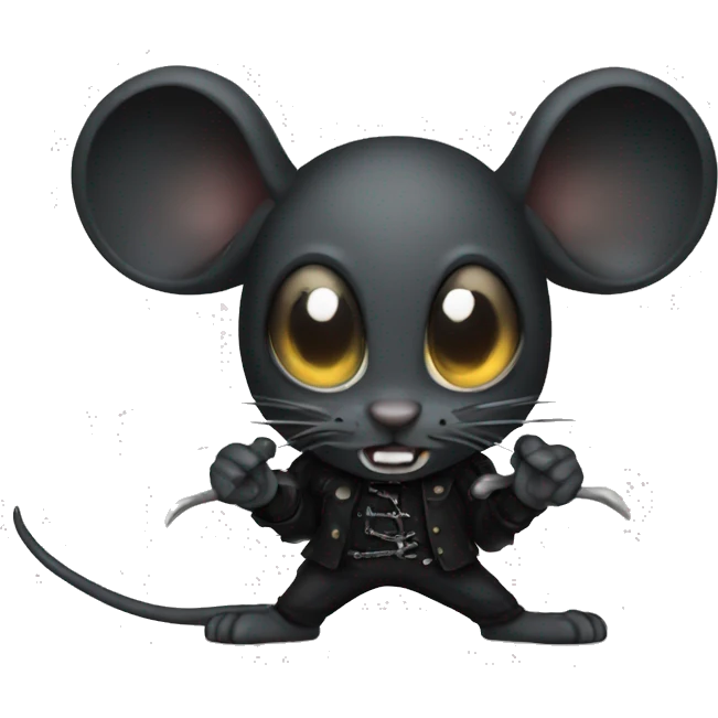 black metal mouse emoji