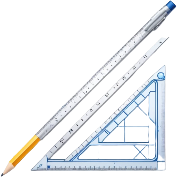 blueprint with ruler and pencil emoji