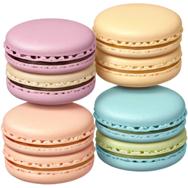 Three Macarons  emoji