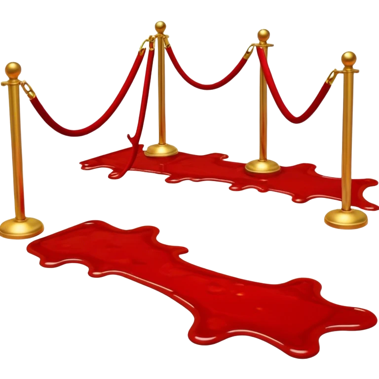 red carpet with ketchup  emoji