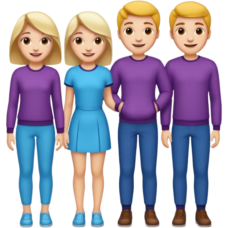 👭🏻👭🏻🧍🏻‍♀️🧍🏻‍♀️ emoji