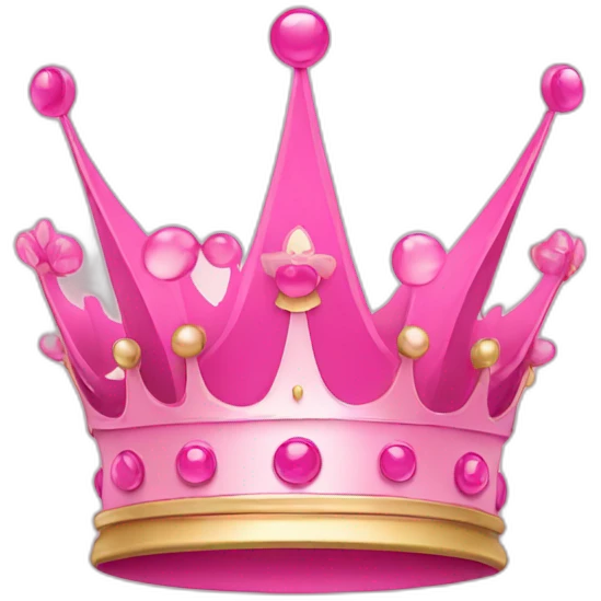 Crown-pink emoji
