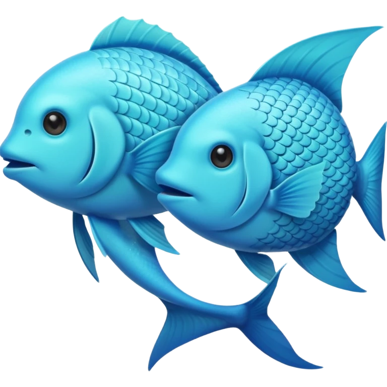 two pale blue fishes kissing emoji