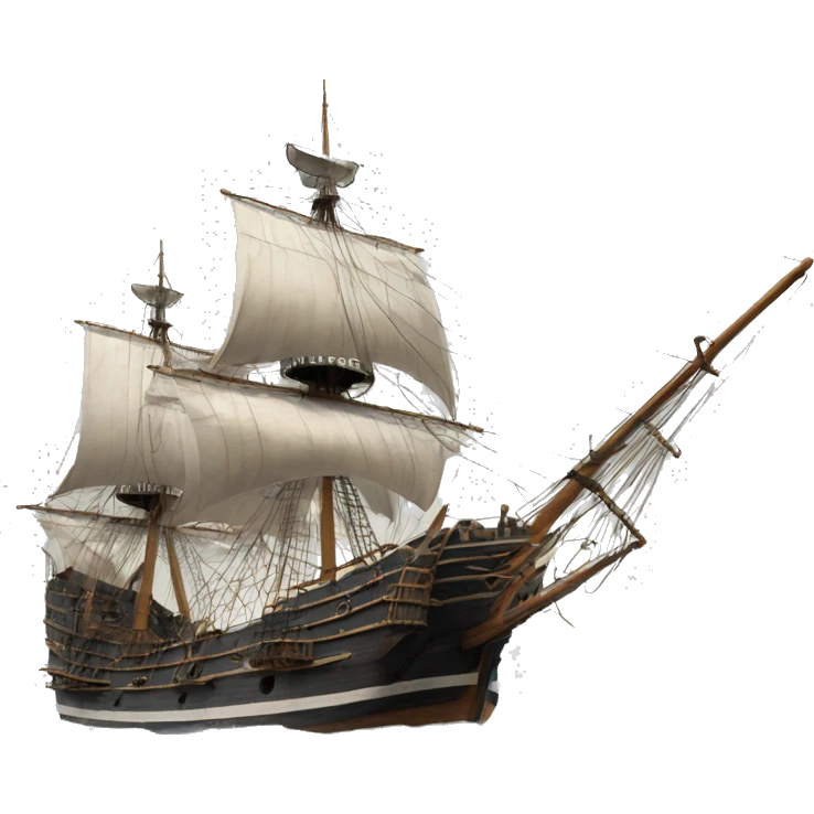 photorealistic england frigate  XVII 
century emoji