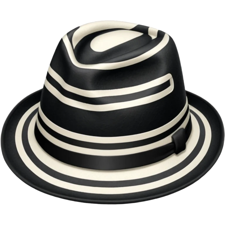 striped Fedora emoji
