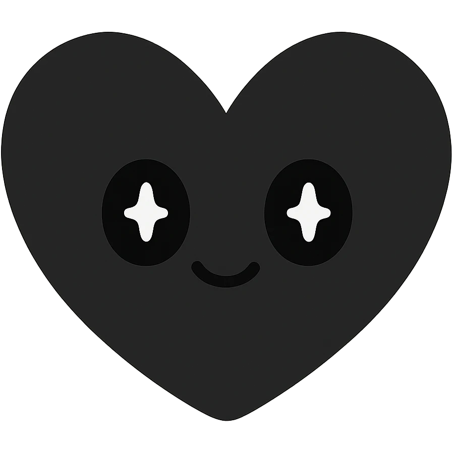 black heart emoji