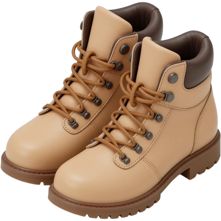 beige hiking boots emoji