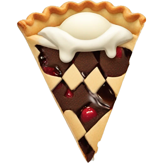 Pie with ice cream  emoji