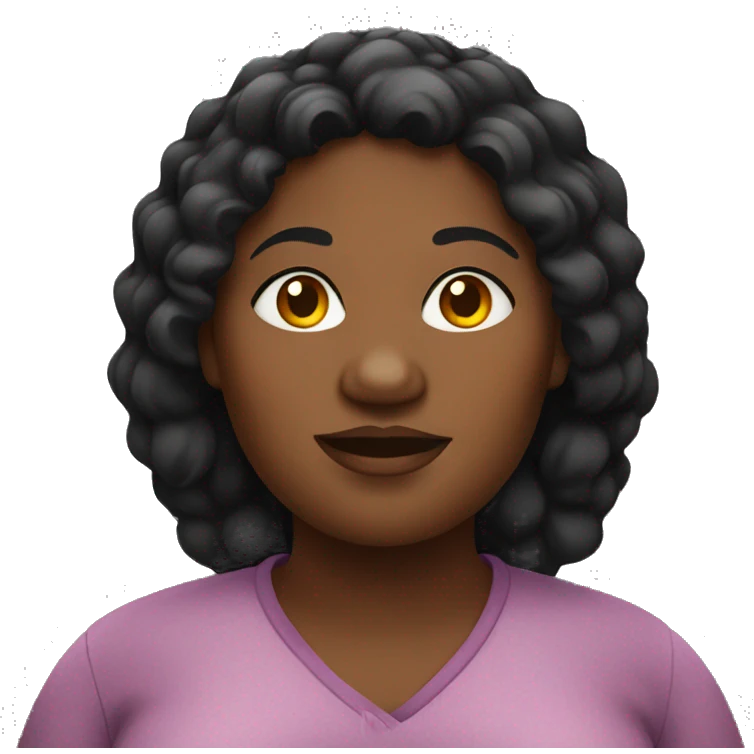 fat black woman emoji
