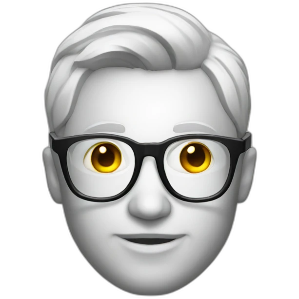 Horny man wearing glasses emoji