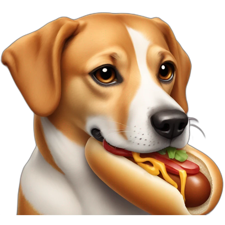 Chien hot dog emoji