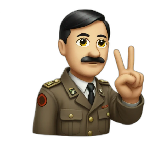 hitler-peace-sign emoji