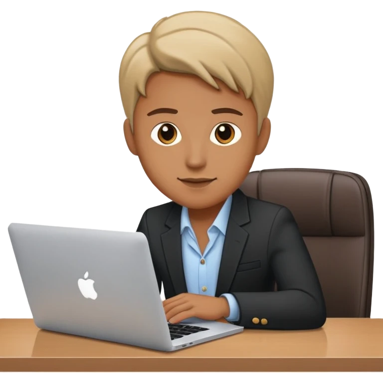Business meeting online macbook emoji