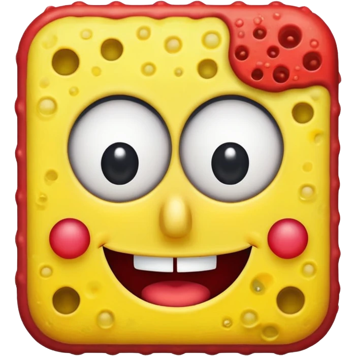 I want SpongeBob in red emoji