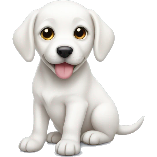 White puppy emoji