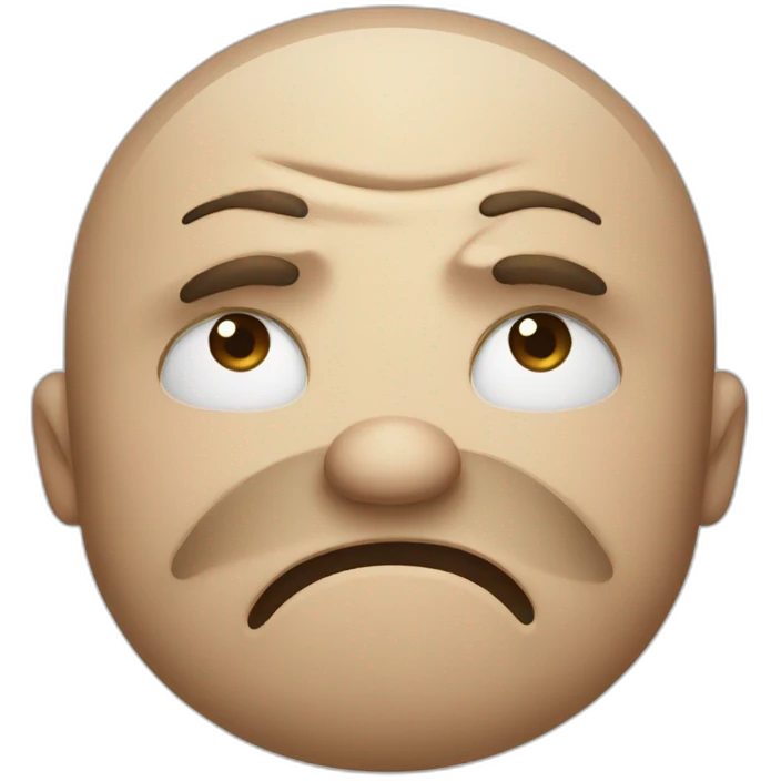 Grumpy face  emoji