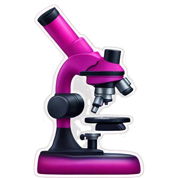 Pink ombre microscope with glitter  emoji
