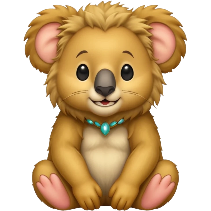 Half koala bear and half lion 🐨🦁 emoji