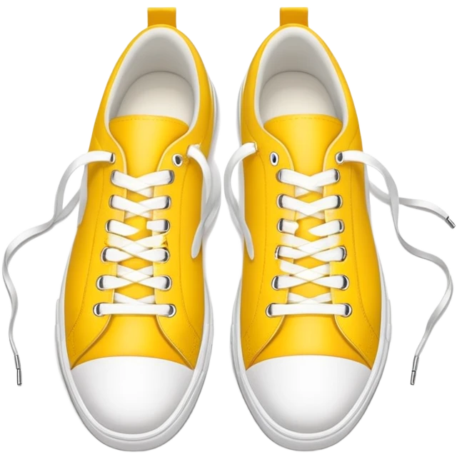 Sneakers (top view) – yellow, the width and height of image must be equal in size emoji