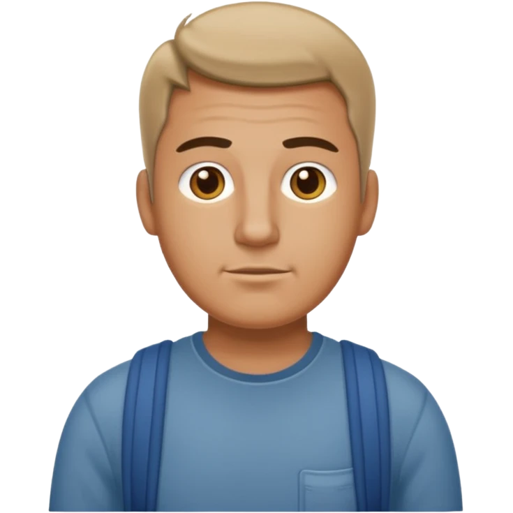 tall, stocky man wearing casual clothing emoji