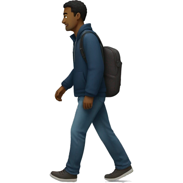 Man WALKING IN NIGhT emoji