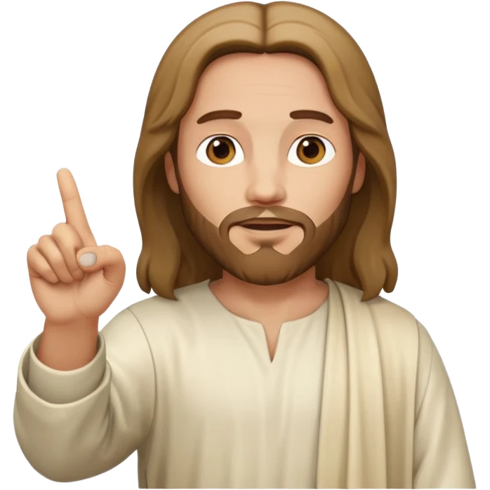jesus pointing you with finger emoji