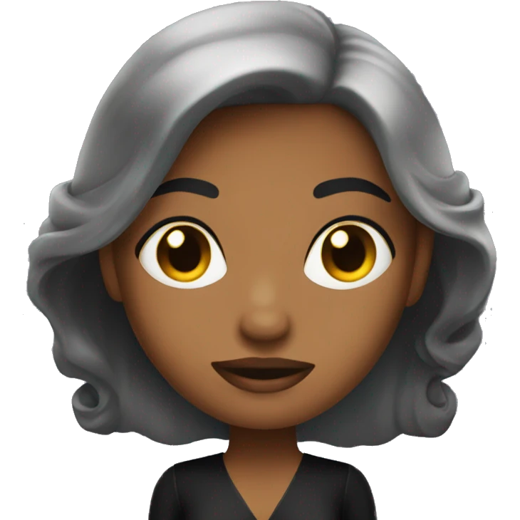 dark beauty in dress emoji