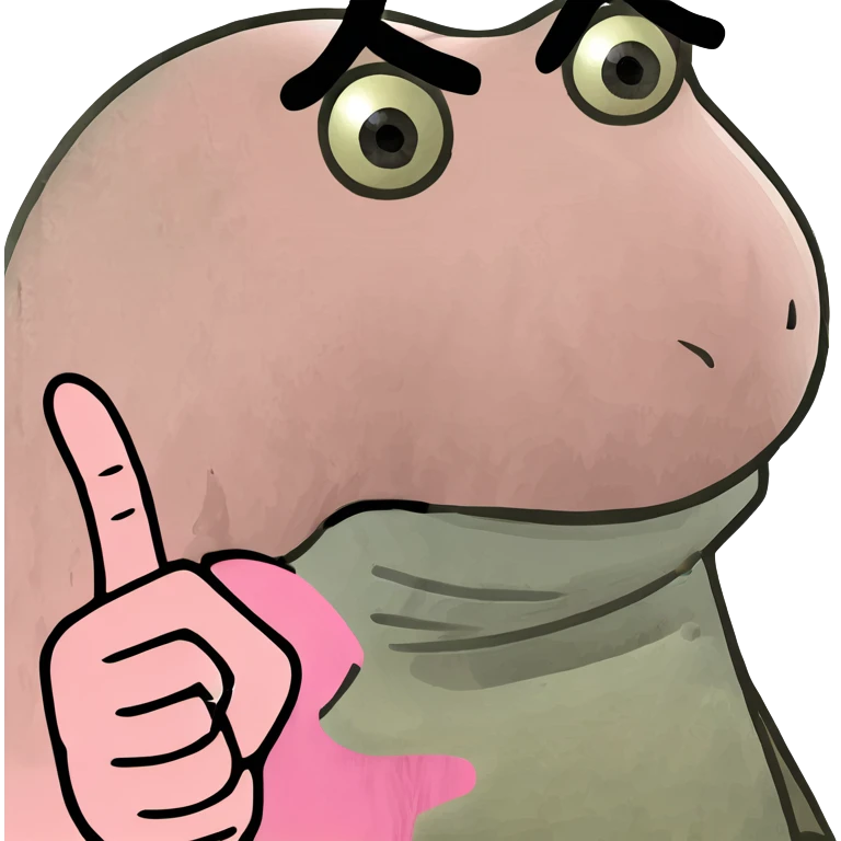 Pink middle finger emoji