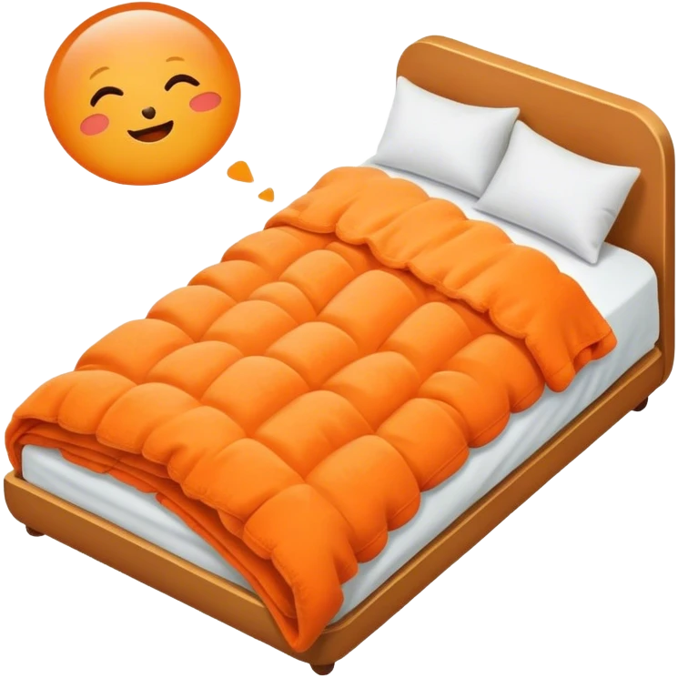 carrots asleep in bed emoji