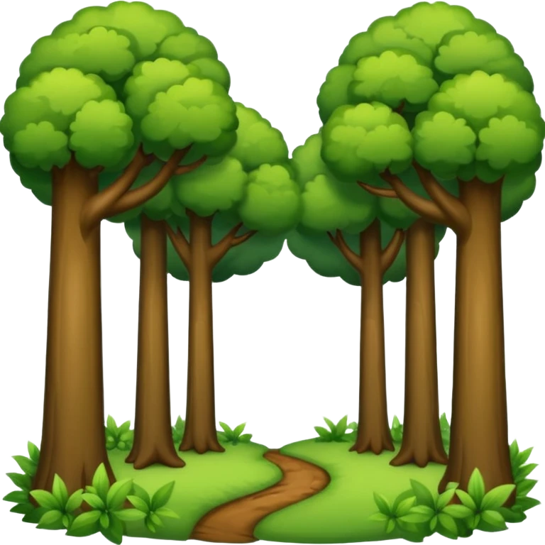 forest with trees emoji